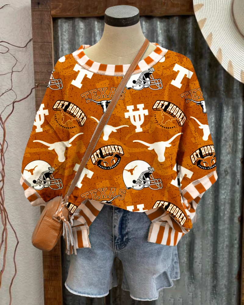 Texas Longhorn Stripe Trim T-shirt