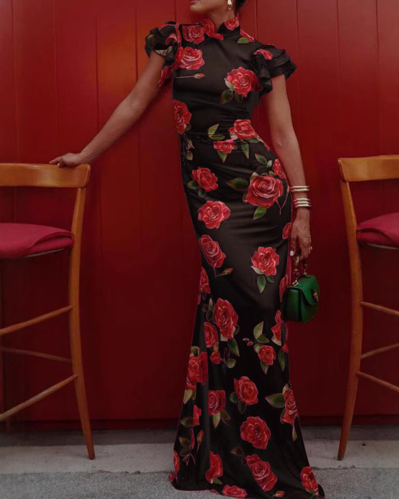 Charm Rose Maxi Dress