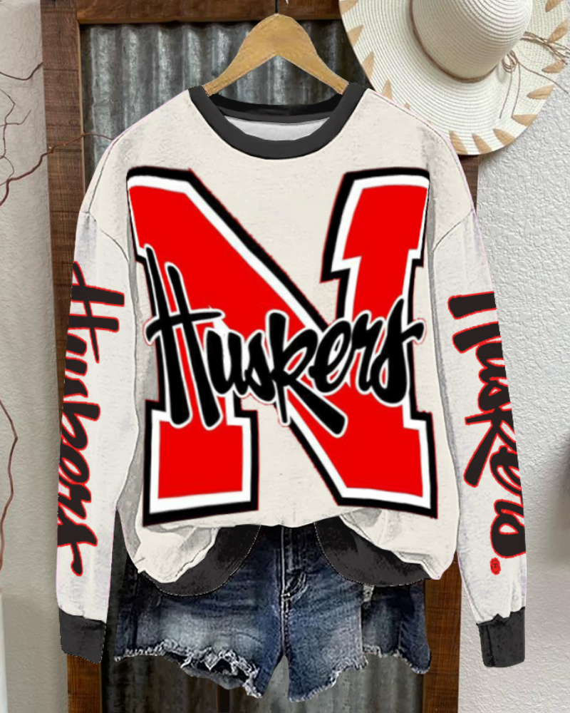 Nebraska Huskers Large Logo Sweatshirt