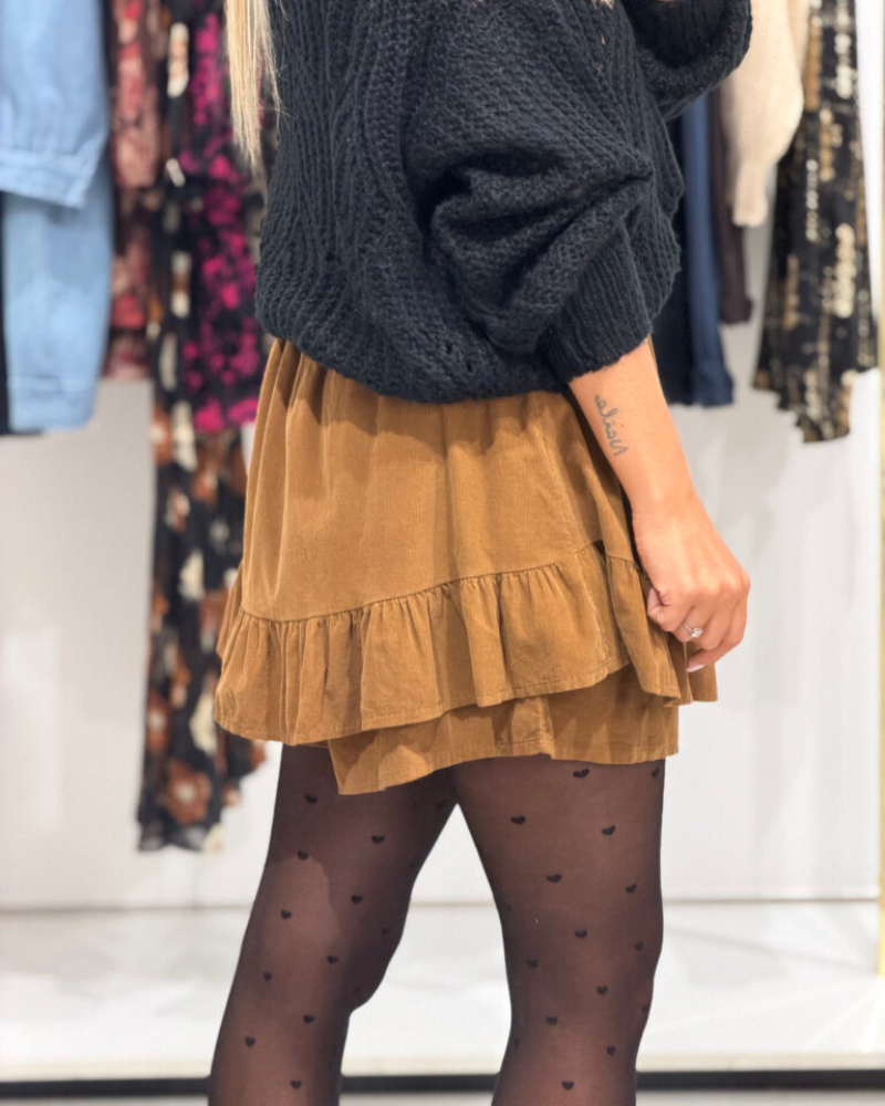 Stylish Ruffled Jupe Short