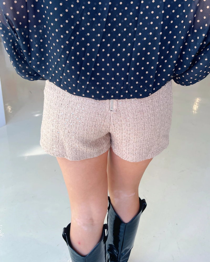 Trendy Tweed Jupe Short