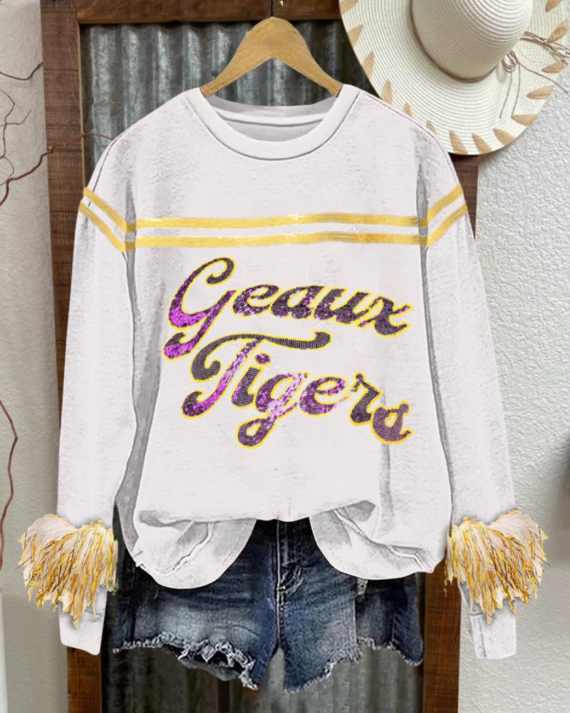 LSU Tigers Sparkle Sweatshirt