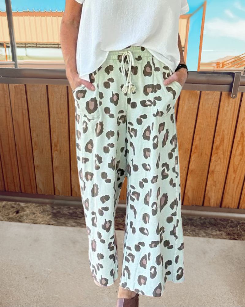 Stylish Leopard Print Pants