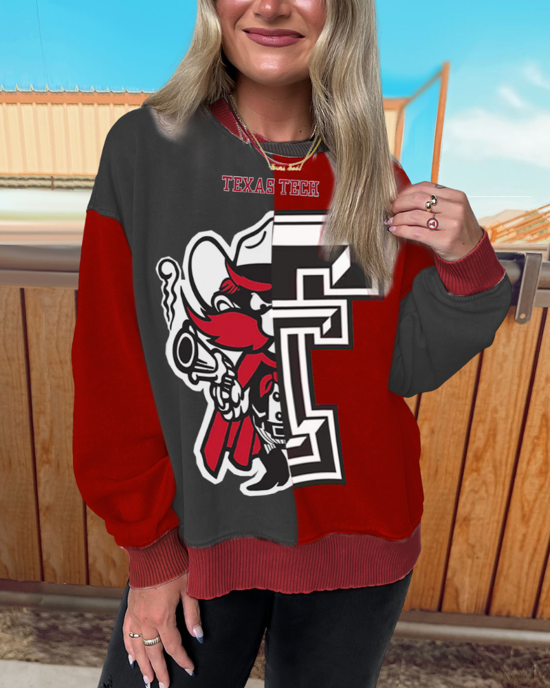 Texas Tech Mascot Split Pullover