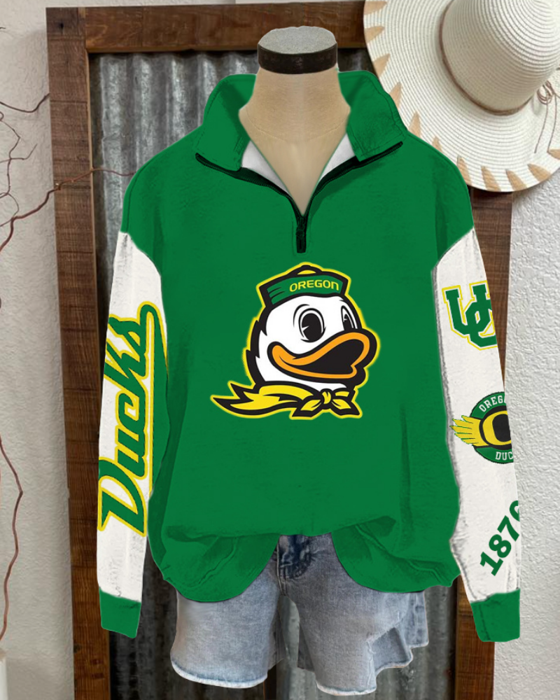 Oregon Ducks Half Collar Pullover