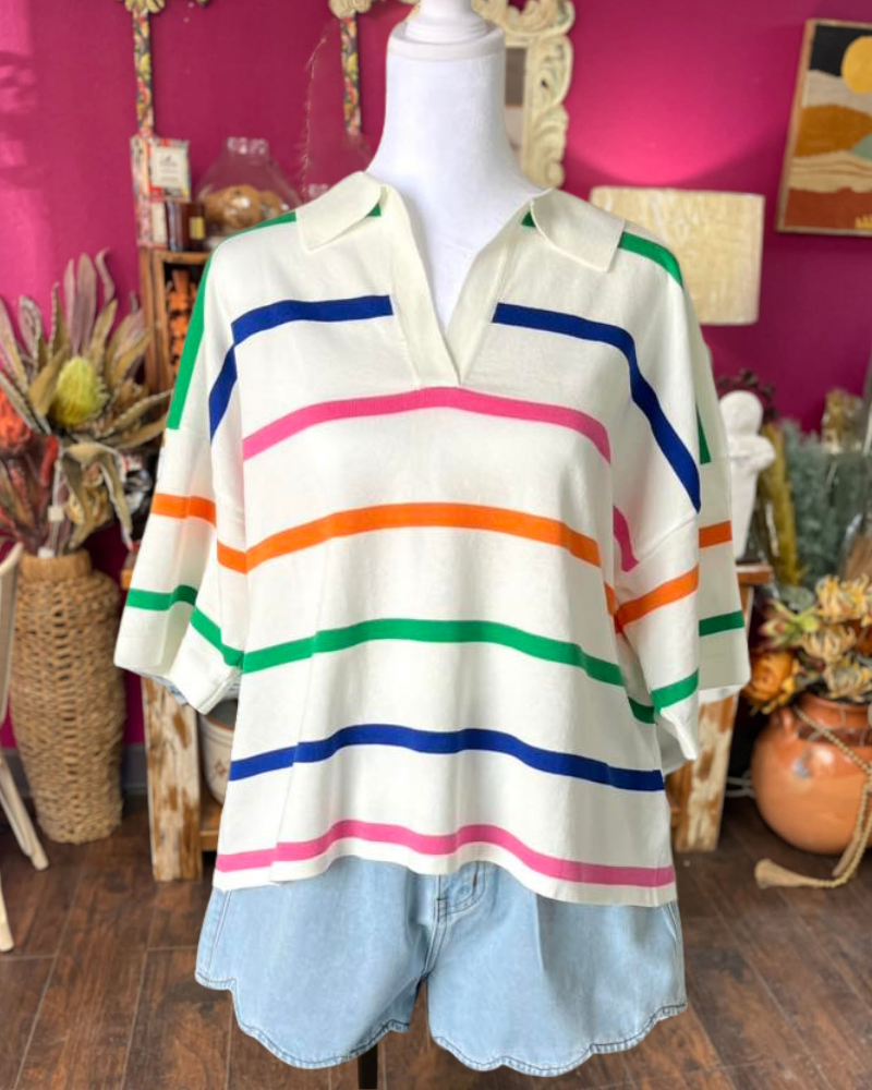 Perfect Color Stripe Top