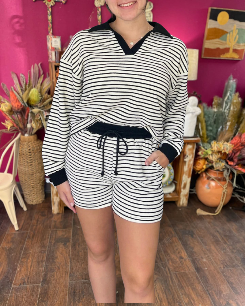 Must Have Striped Polo Set