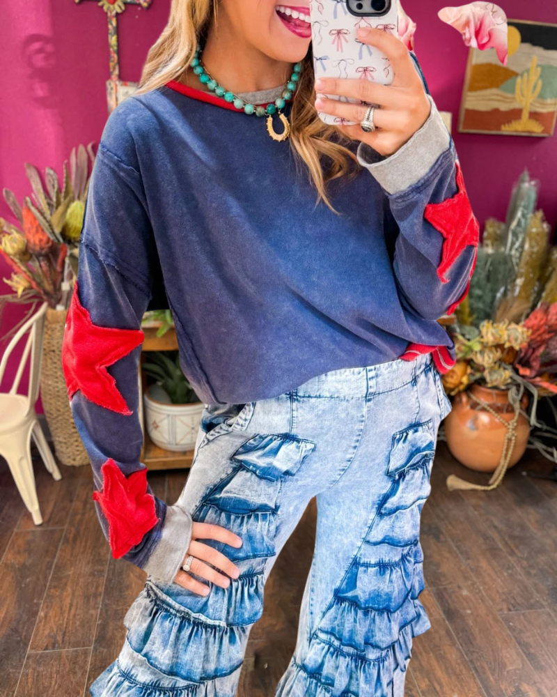 Star Patch Pullover