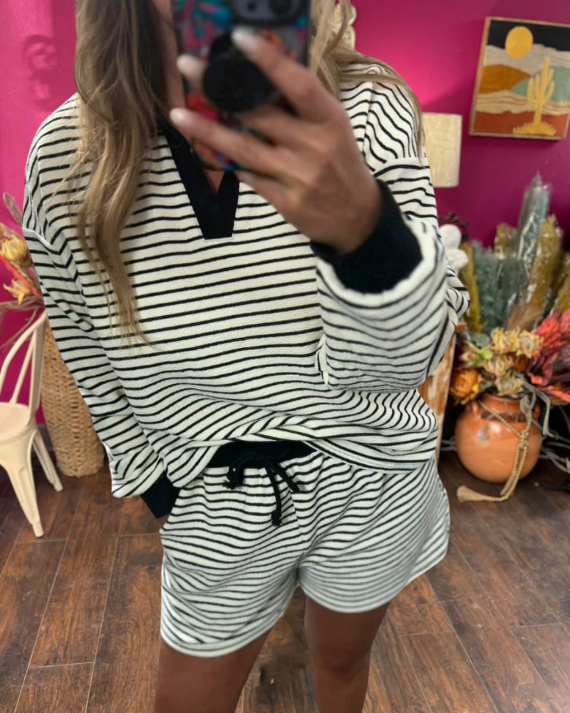 Must Have Striped Polo Set