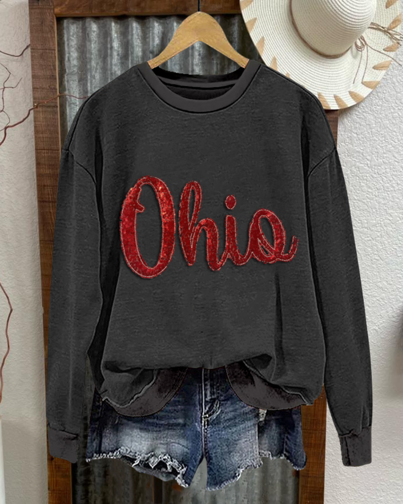 Ohio Print Crewneck Sweatshirt