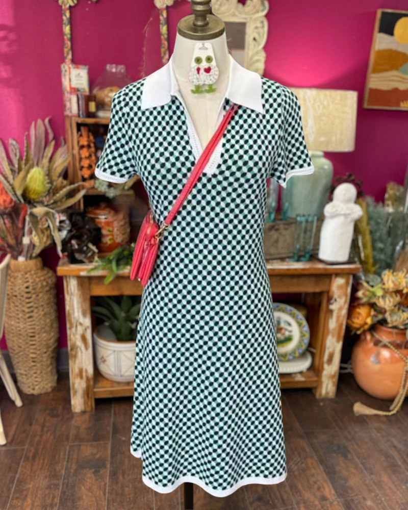 Mosaic Polka Dot Dress