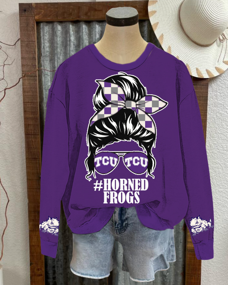 TCU Horned Frogs Graphic Pullover