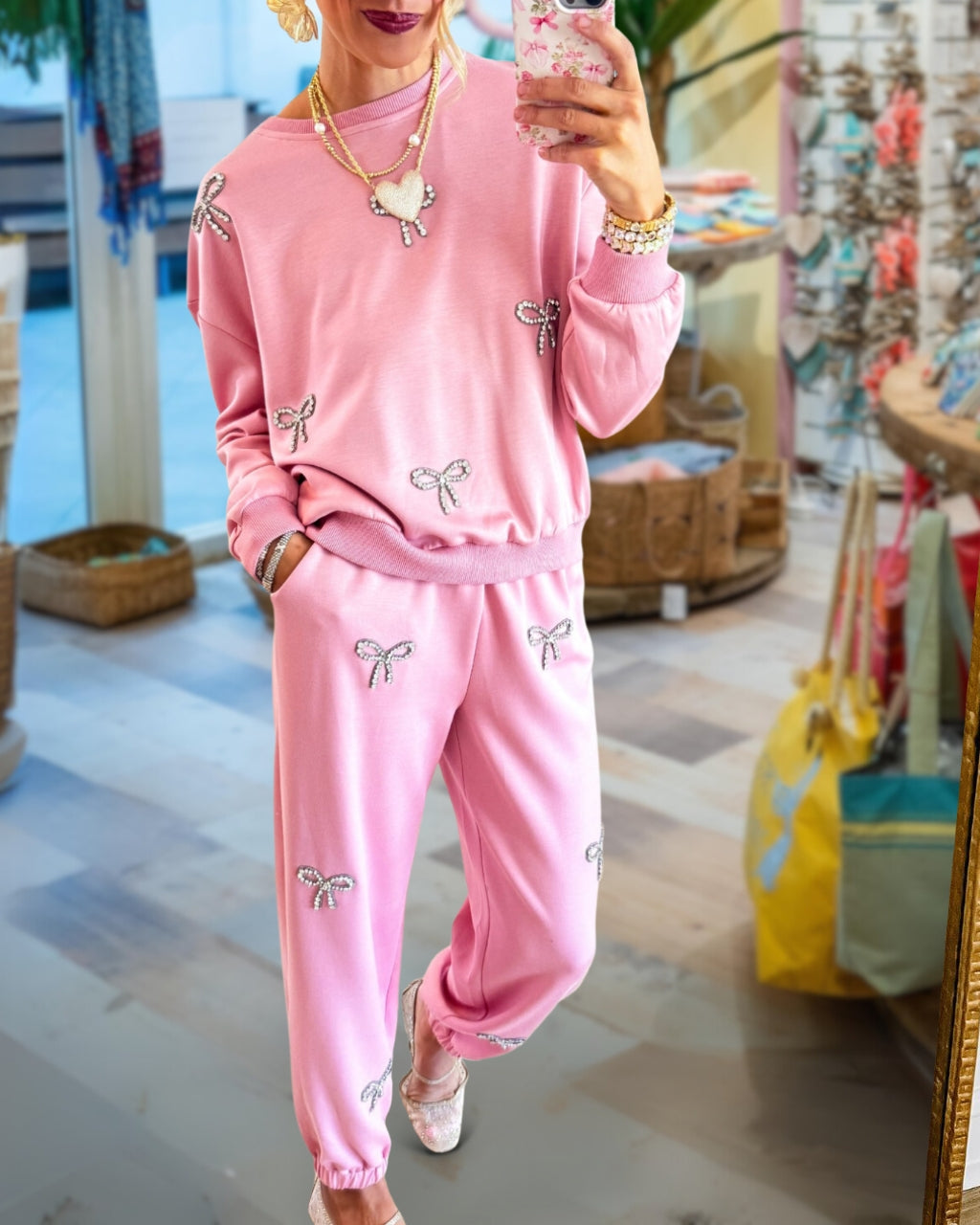 Sparkle Bow Sweat Set