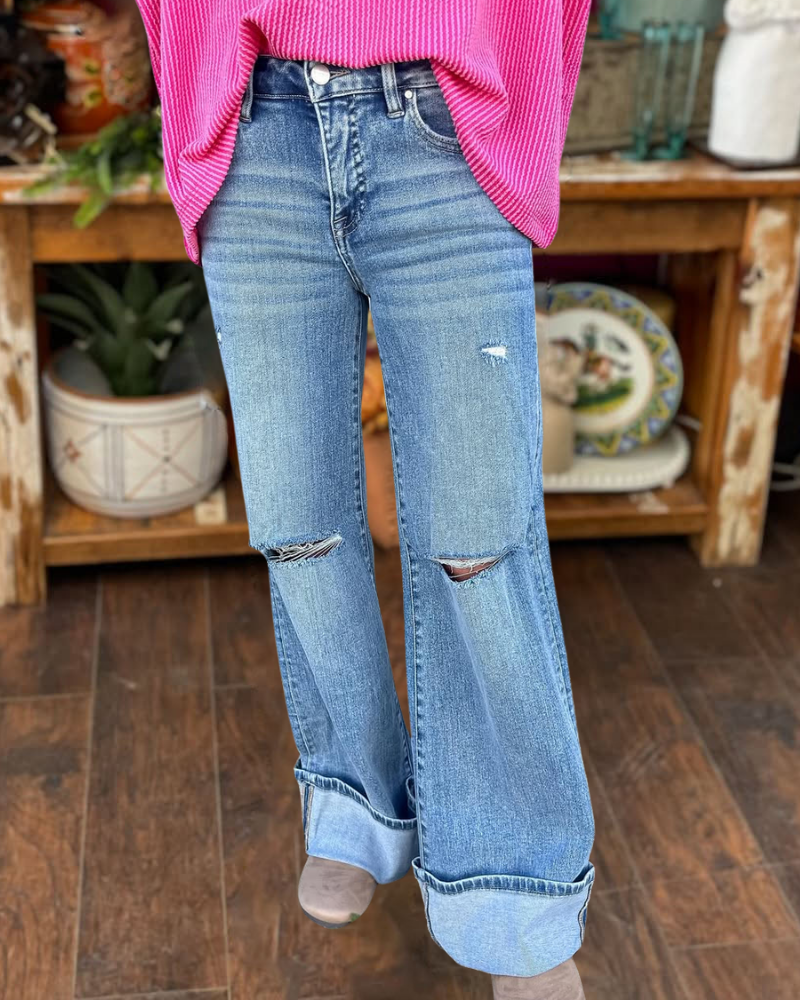 Distressed Slim Fit Jeans