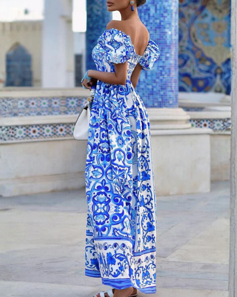 Bohemian Off Shoulder Dress