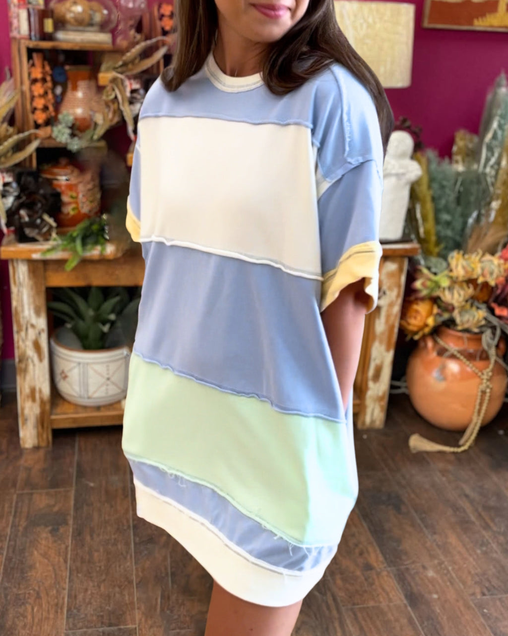 Ice Cream Raw Edges Tee Dress