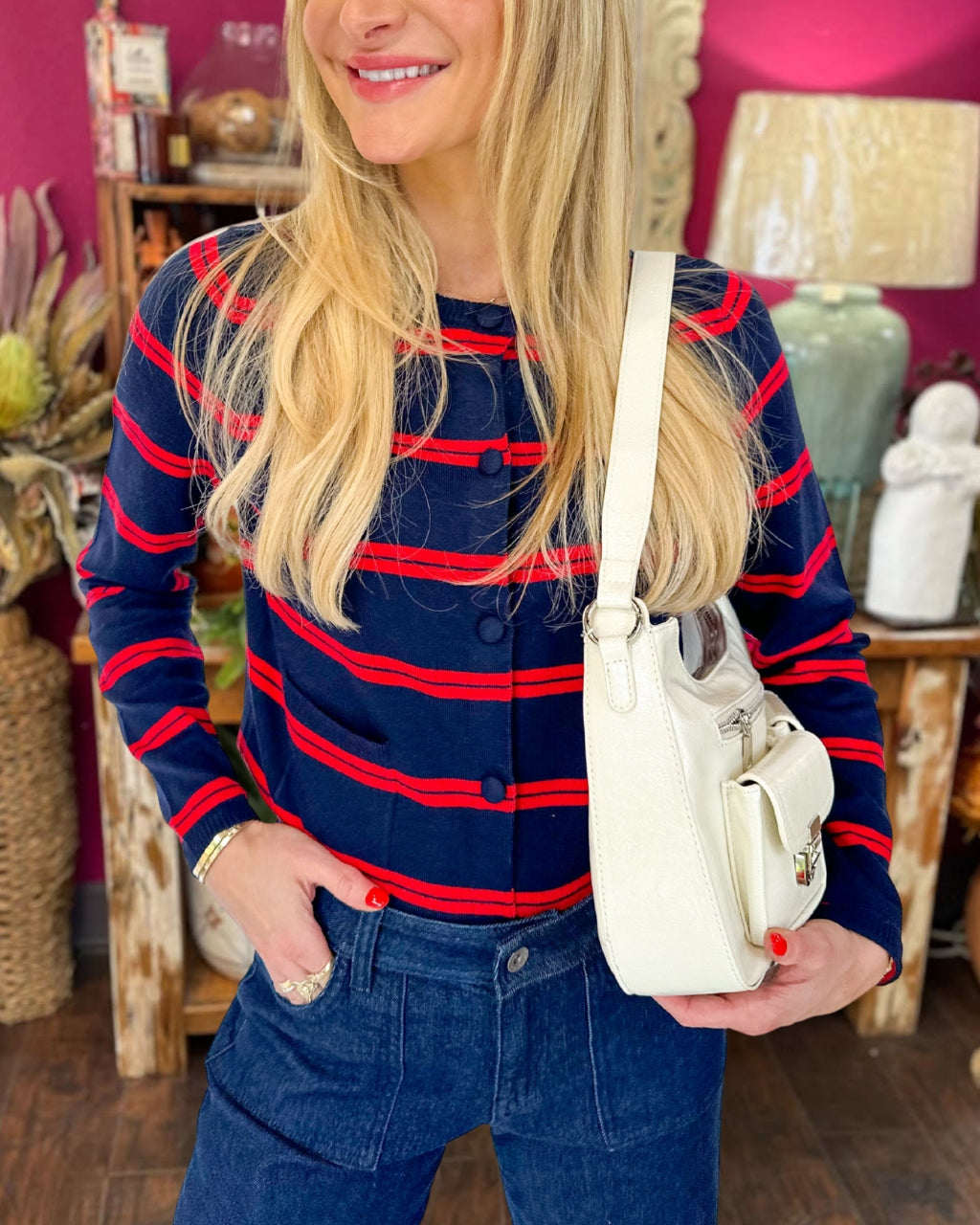 Trendy Classic Striped Cardigan