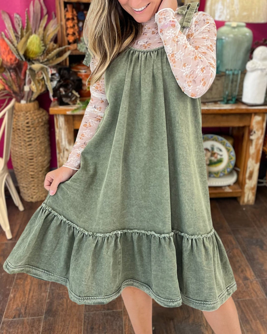 Vintage Denim Charm Dress