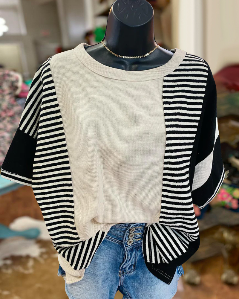 Colorblock Striped T-Shirt