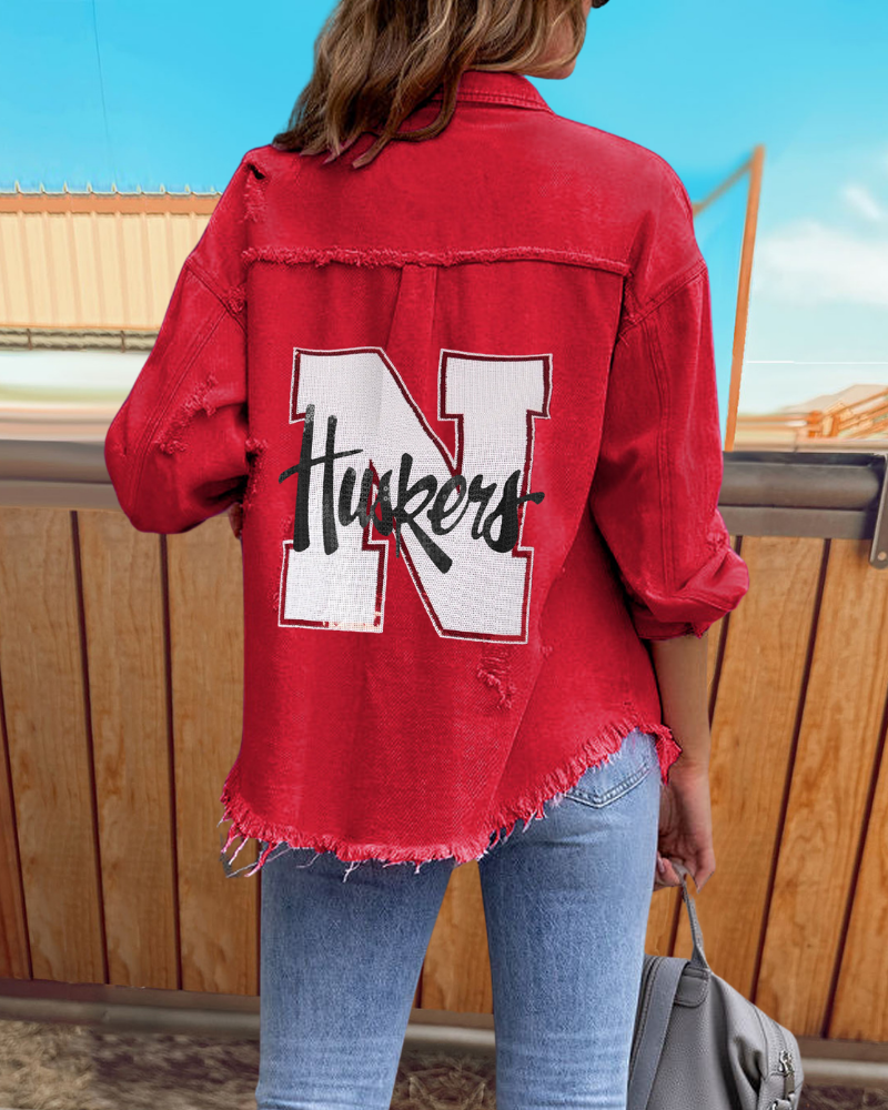 Nebraska Huskers Sequin Jacket