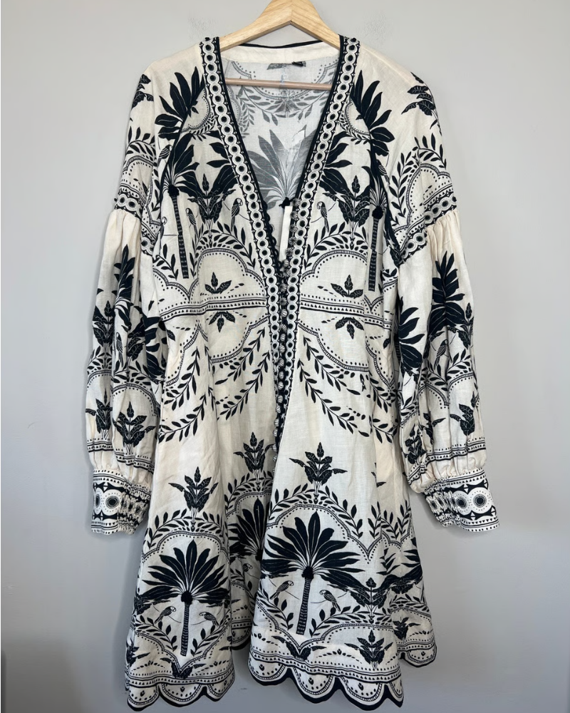 Stylish Beach V-Neck Mini Dress