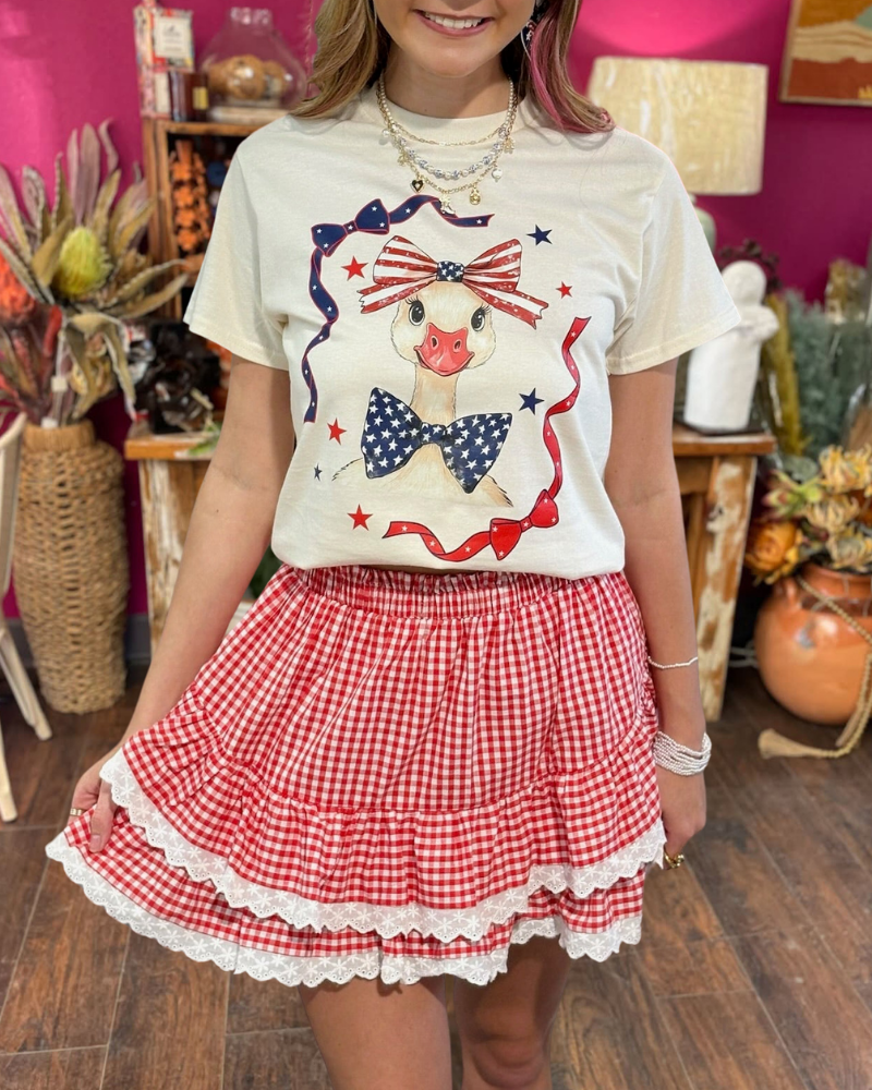 Flag Bow Duck T-shirt