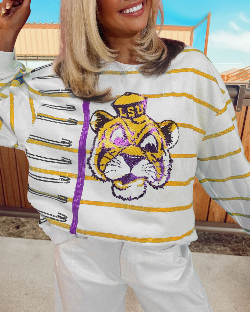 Tiger Sequins Sweatshirt