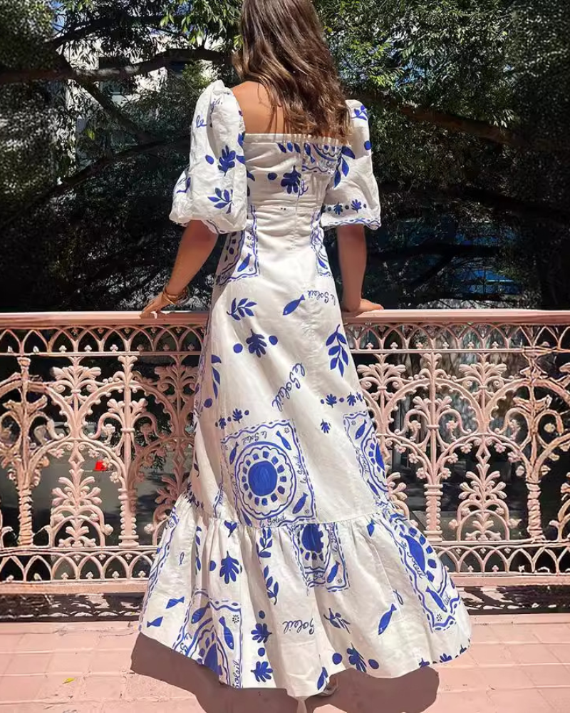 Stylish Square Neck Maxi Dress