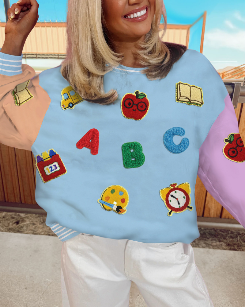 Fun Learning Sequined Sweatshirt