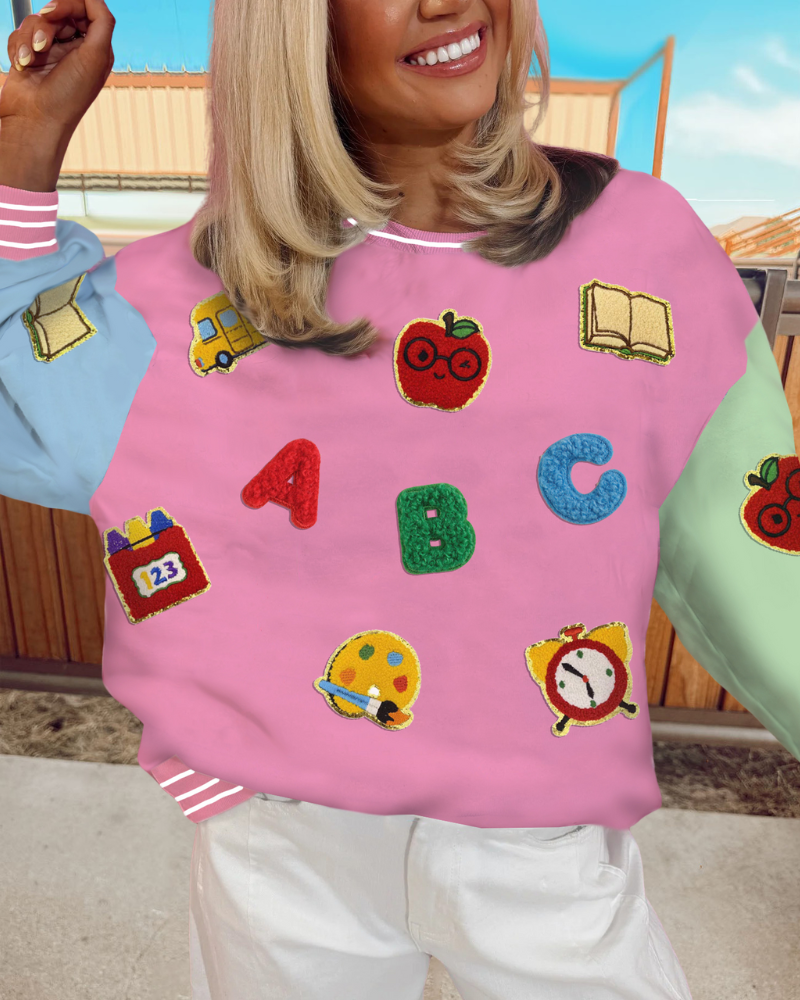 Fun Learning Sequined Sweatshirt