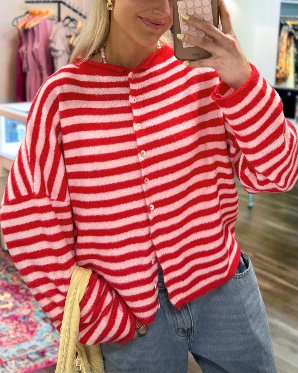 Casual Simple Striped Cardigan
