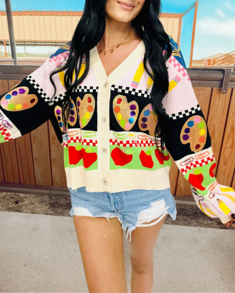 Paint Palette Cardigan Jacket