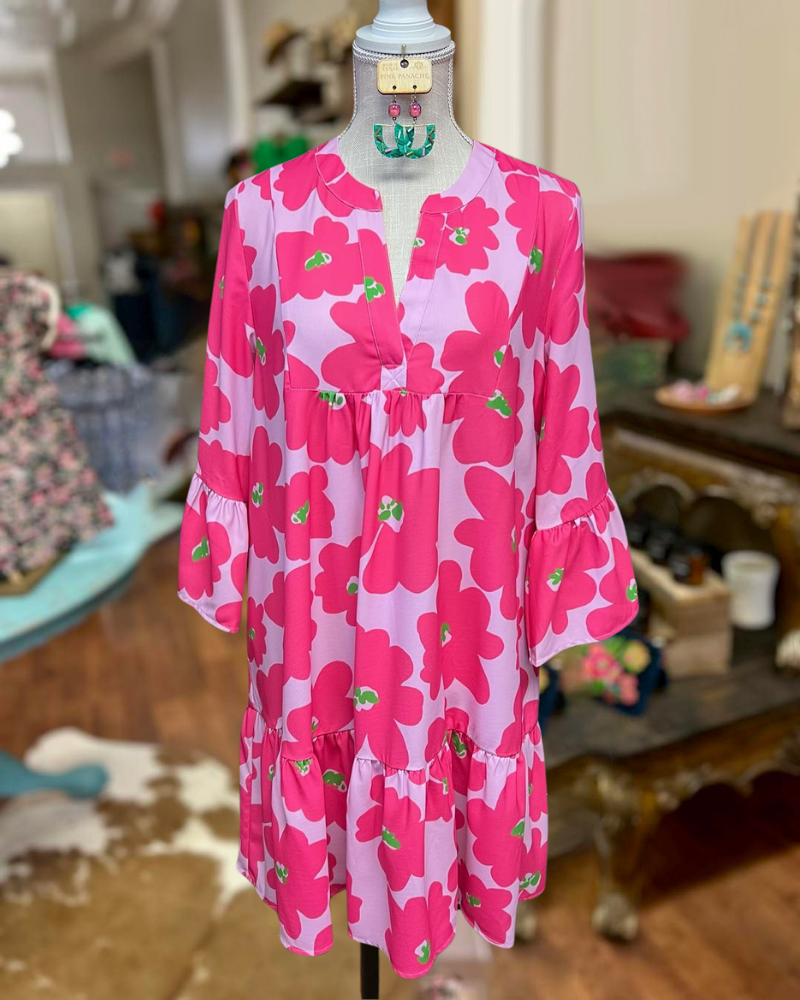 Vibrant Floral Mini Dress
