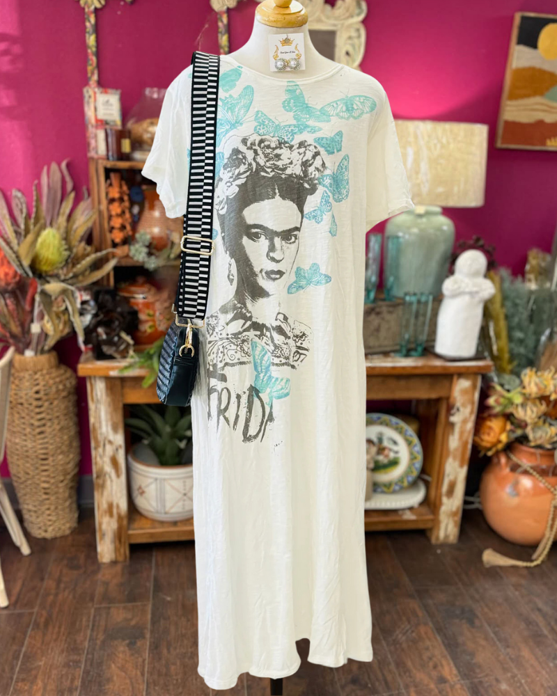 Butterfly Portrait Midi Dress