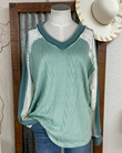 Lace Patchwork Knitted Sweater