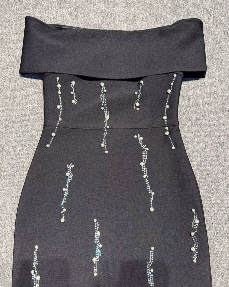 Tight Off Shoulder Maxi Dress