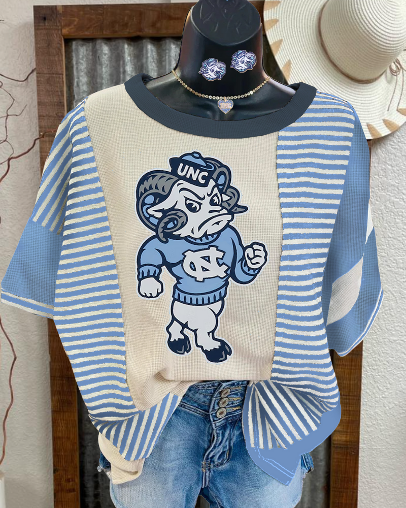 UNC Rameses Striped T-shirt