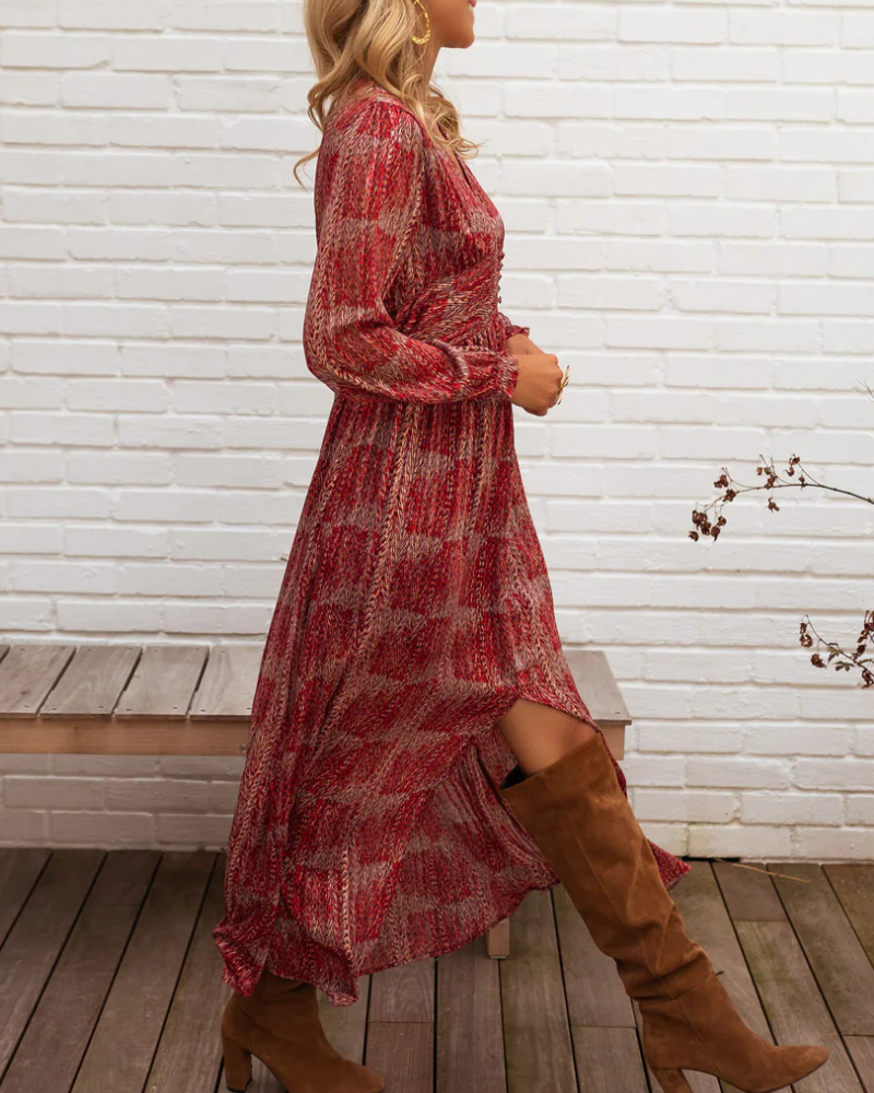 Stylish Slit V-Neck Maxi Dress