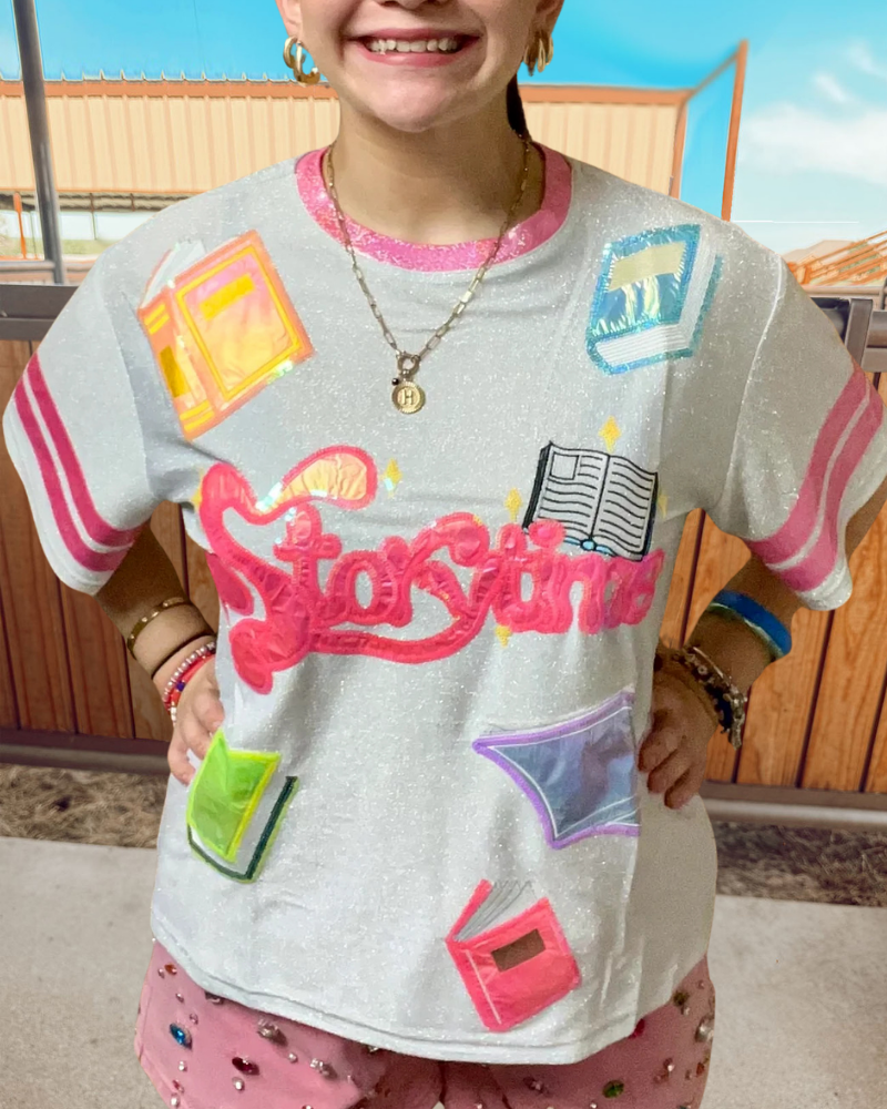 Storytime Book Sequined T-Shirt