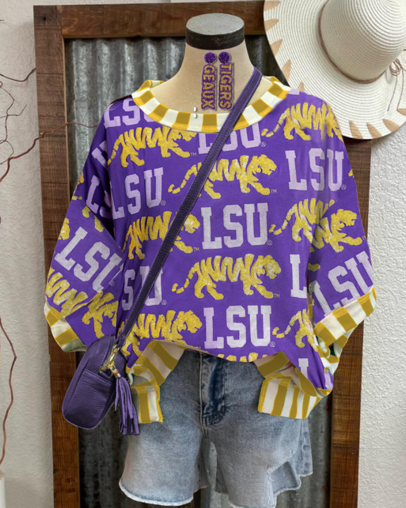 LSU Tigers Contrast T-Shirt
