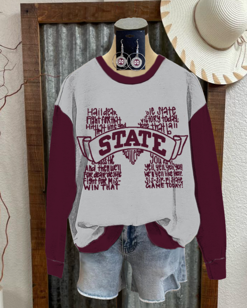 MSU State Crew Neck Sweatshirt