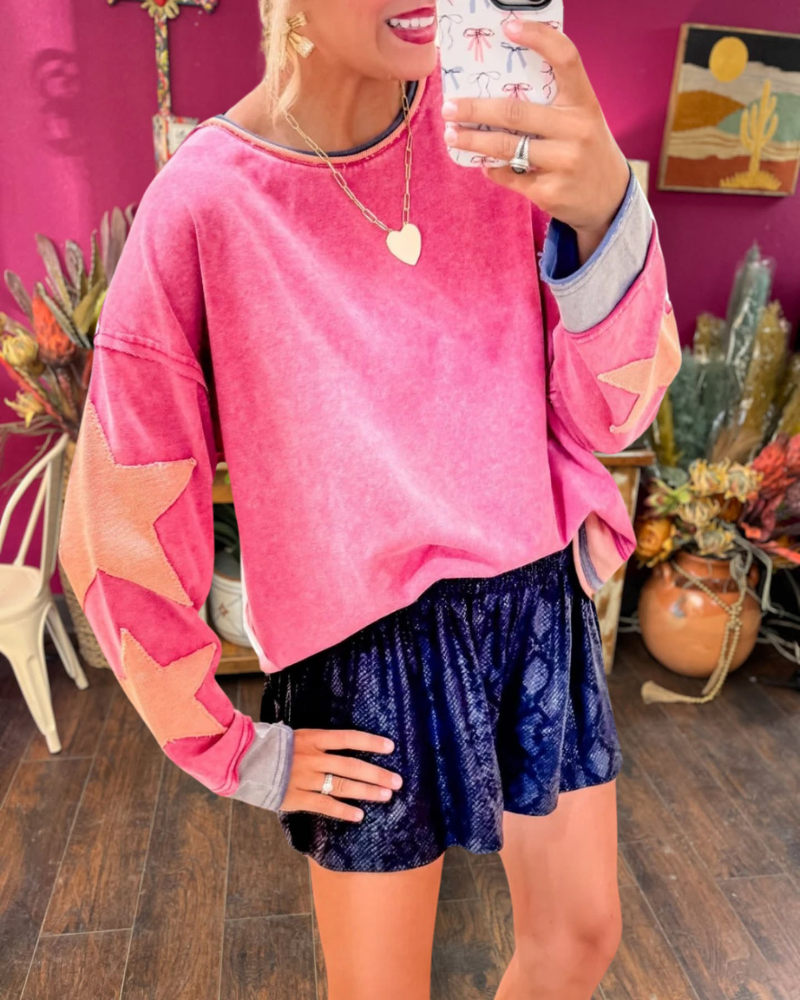Star Patch Pullover