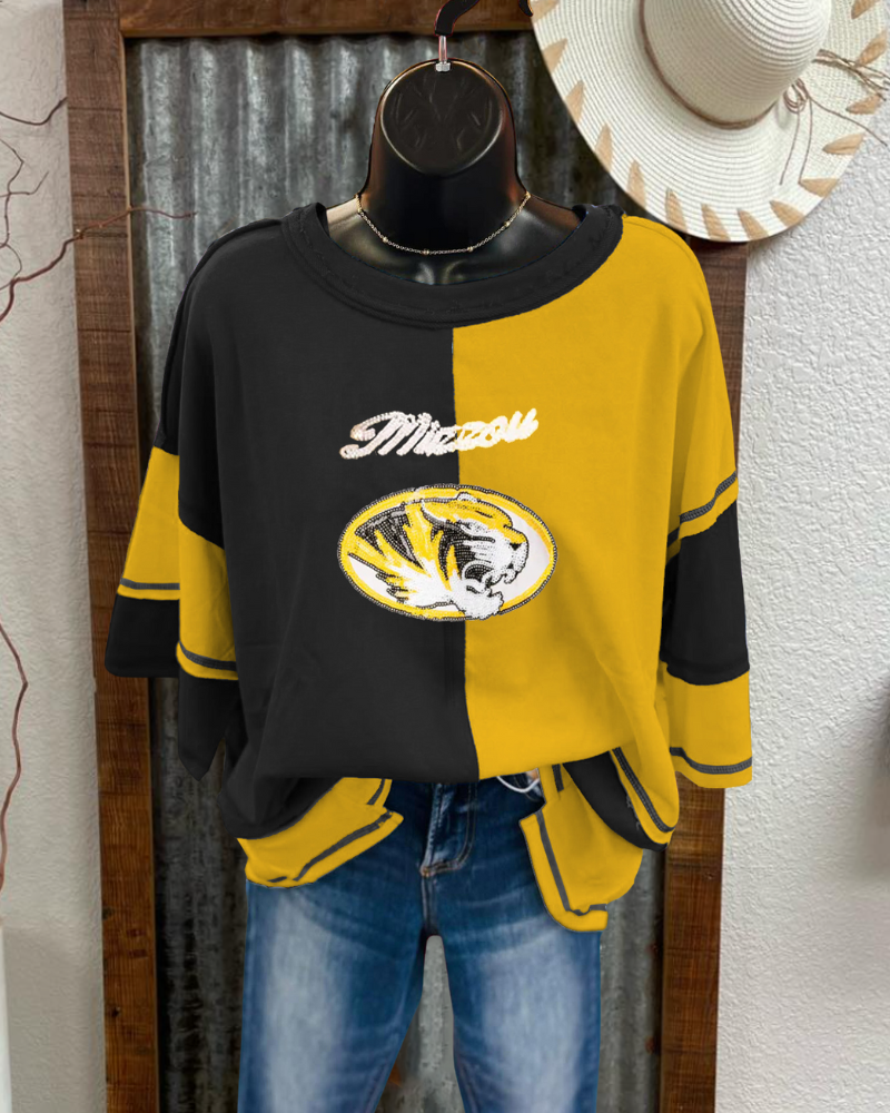 Mizzou Tigers Sequin Top