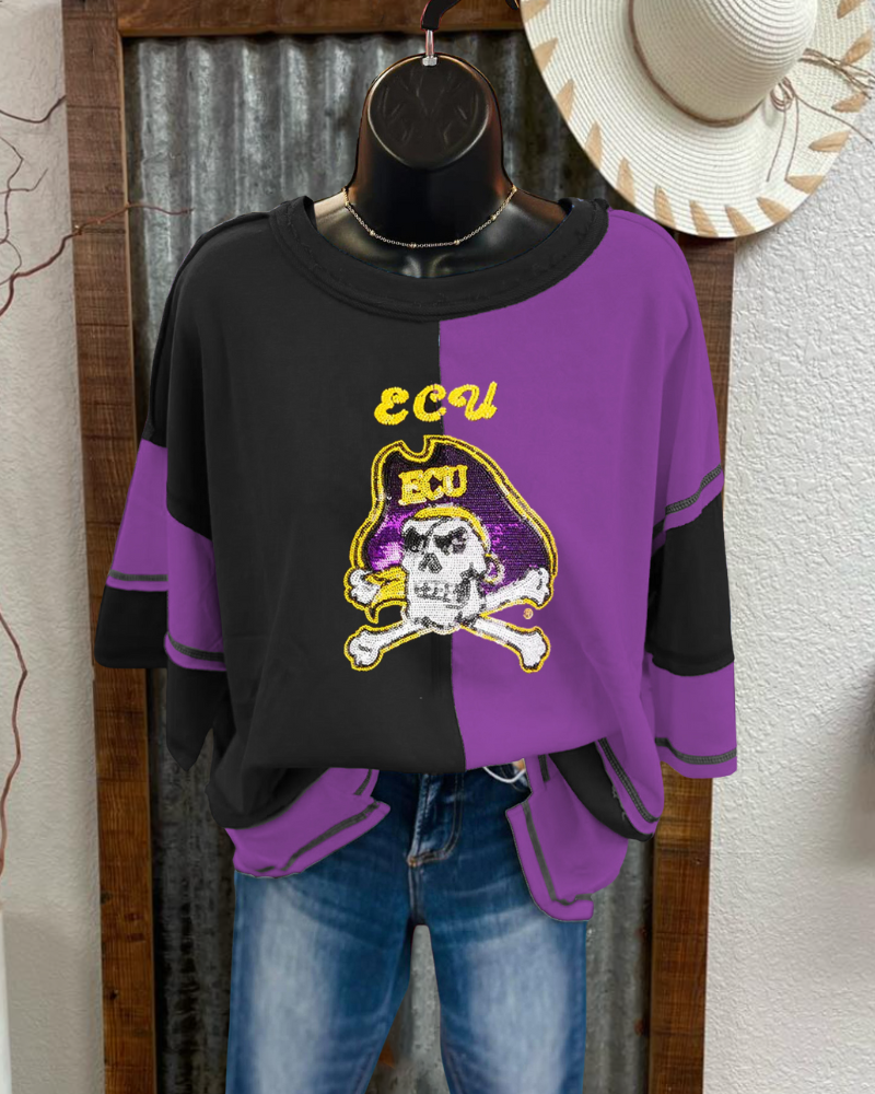 ECU Pirates Sequin Top