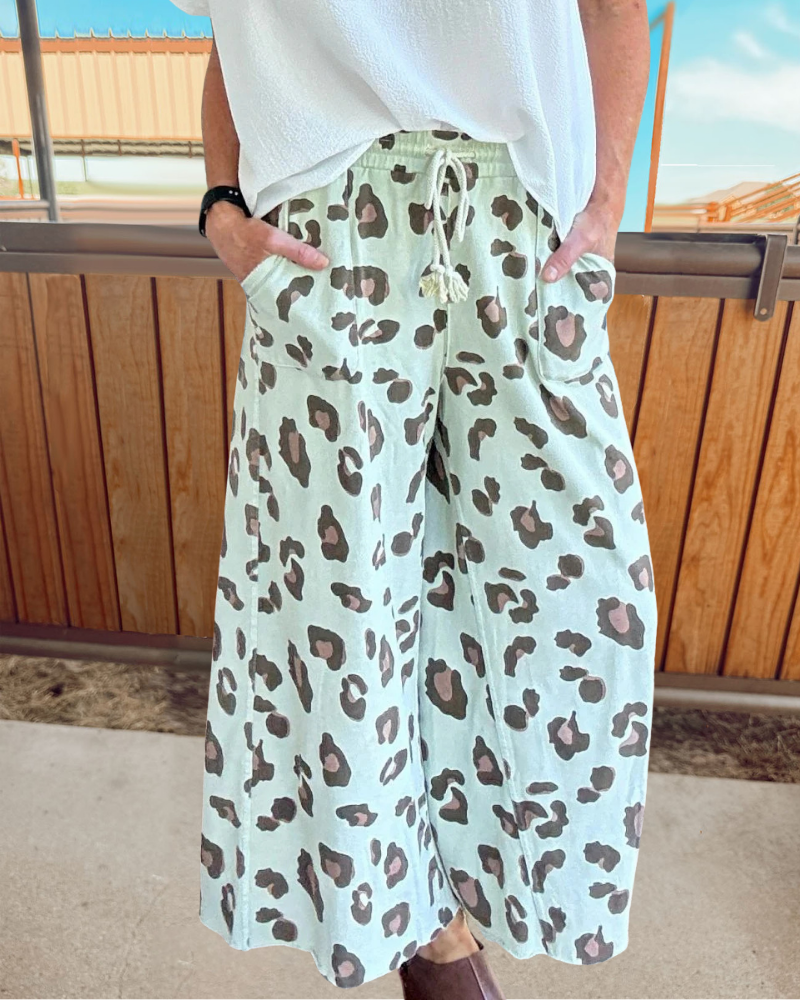 Stylish Leopard Print Pants
