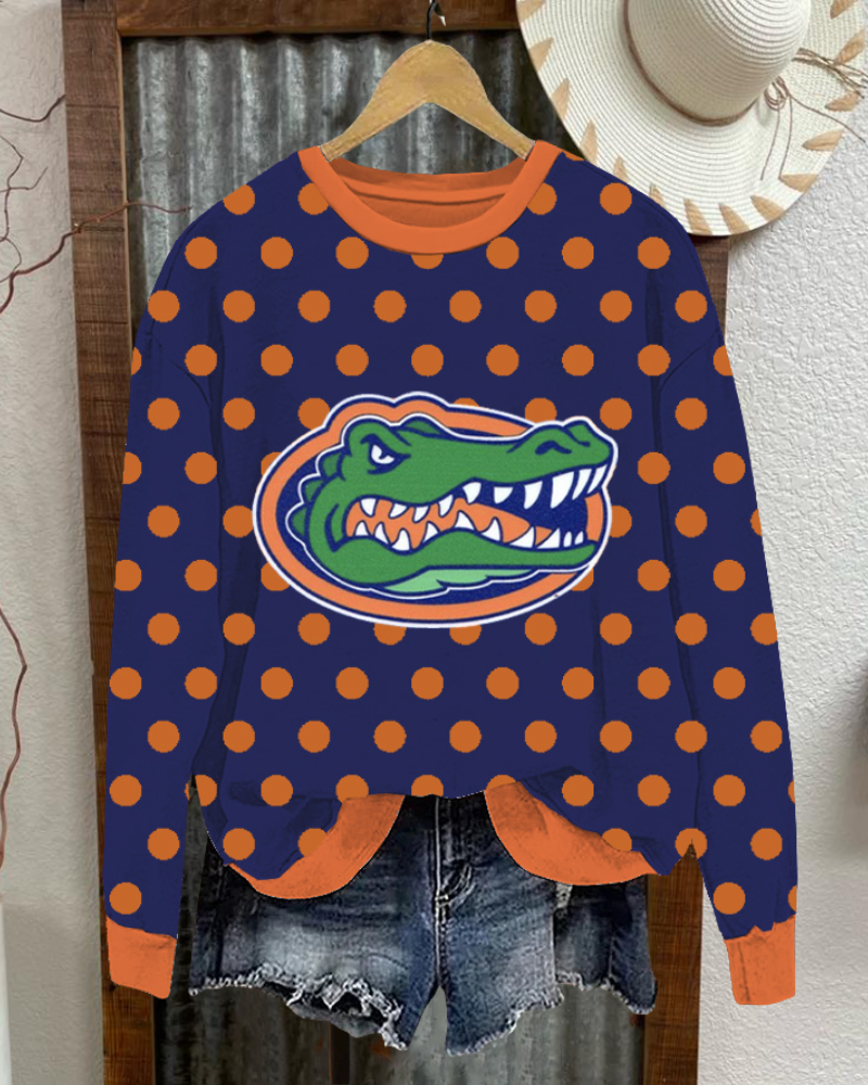 Florida Gators Polka Dot Sweatshirt