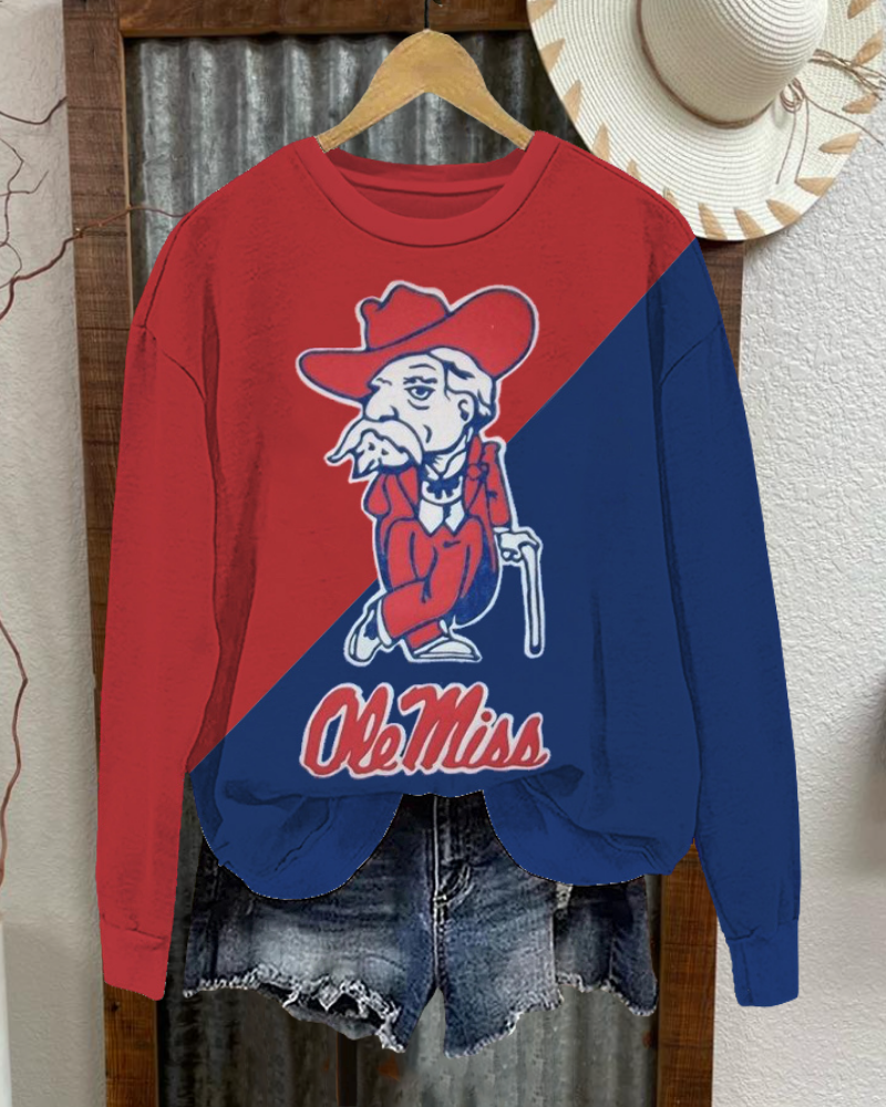 Ole Miss Contrast Sweatshirt
