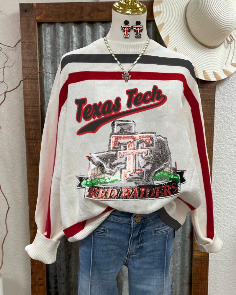 Texas Tech Sequin Pullover