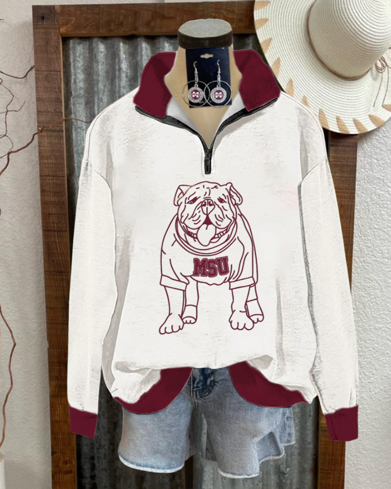 MSU Bulldogs Half-Zip Pullover