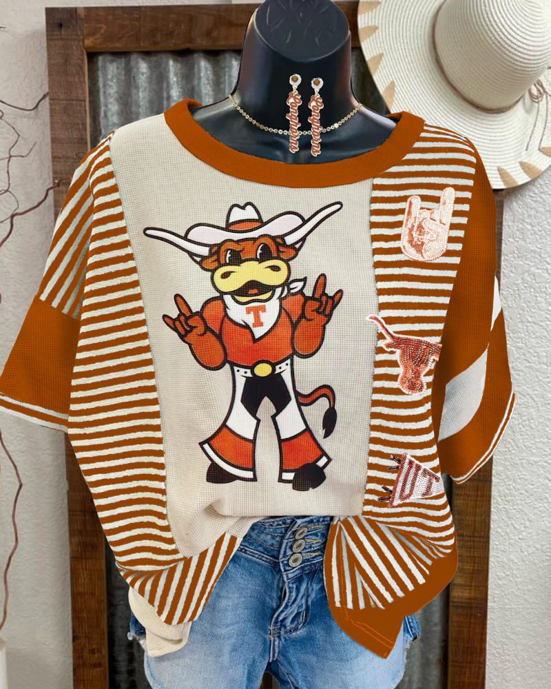 Cowboy Bull Sequin Tee